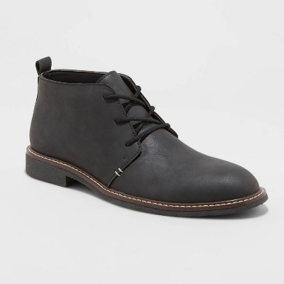 mens black dress chukka boots