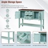 PAGED Vintage Console Table with 4 Drawers & Bottom Shelf, Solid Pine Entryway Sofa Table for Living Rooms, Entryway Table with Ample Storage - 4 of 4