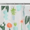 Plants Shower Curtain Green - Room Essentials™ - image 3 of 4
