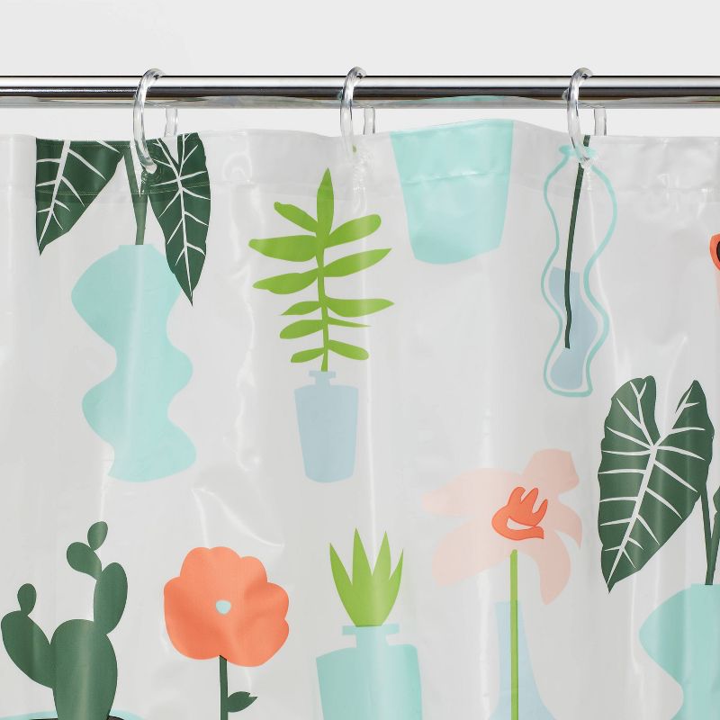 Plants Shower Curtain Green - Room Essentials&#8482;, 4 of 13