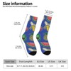 Vintage Fruits Pineapple Watermelon Women Printed Crew Socks Funny Funky Socks Soft Polyester Novelty Gifts for Artists Men - 2 of 4