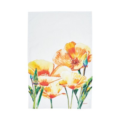 C&F Home Golden Poppies Printed Cotton Flour Sack Kitchen Towel