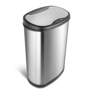 LunaLulinlk 13.2 Gallon Trash Can, Motion Sensor Kitchen Trash Can, Stainless Steel - 1 of 4