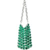 FATMOON Women's Acrylic Transparent Crystal Evening Handbag - Small Square Crossbody Bag with Beaded Detail - 2 of 4