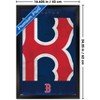 Trends International MLB Boston Red Sox - Logo 25 Framed Wall Poster Prints - 3 of 4