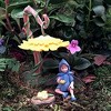 Flower Fairies Secret Garden Scilla Fairy with Umbrella Flower - 2 of 3