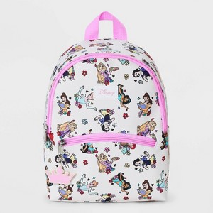 Kids' Disney Princess 11" Mini Backpack - White - 1 of 4
