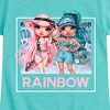 Girls' - Rainbow High - Vacation Dolls Fitted Short Sleeve Graphic T-Shirt - 2 of 4
