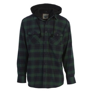 Gioberti Men's Removable Hoodie Plaid Checkered Flannel Shirt - 1 of 2