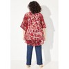 Catherines Women's Plus Size In-Vogue Velvet Duster - 3 of 4