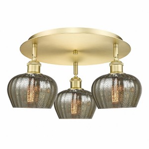 Fenton - 3 Light Flush Mount In Art Deco Style-8 Inches Tall and 18.25 Inches Wide - 1 of 1