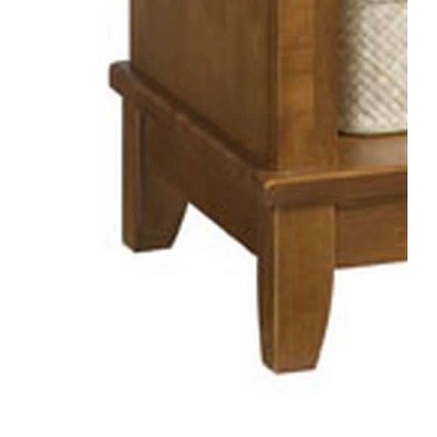 Cottage Oak Arts & Crafts Nightstand with Expandable Top