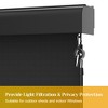 Outdoor Roller Shades for Patio with Valance, New Material Outdoor Blinds with 95% UV Blockout, Cordless Exterior Roller Shades (10' W X 8' L), Black - 3 of 4
