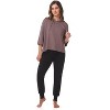 Rekucci Soft Stretch Cropped Loungewear Hoodie for Women - 4 of 4