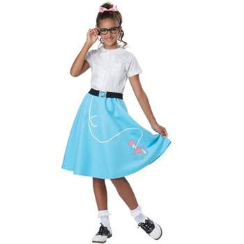 California Costumes 50's Blue Poodle Skirt Girls' Costume