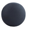 Livabliss Shane 17"H x 17"W x 17"D Solid and Border Black Pouf - 4 of 4