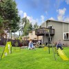 NAYSAYE Playground Slide Swing Set with Net Swing and Mini Slide for Outdoor Backyard Play, Green, 53.55"*70.87"*81.79" - 2 of 4