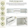 NicBex TV Stands for 75 inch TV,Retro Design Entertainment Center with 2 Cabinets and 2 Open Shelves,TV Console for Living Room, Bedroom, Home - 4 of 4