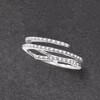 RS Pure by Ross-Simons 0.10 ct. t.w. Diamond Bypass Ring in Sterling Silver - 3 of 4