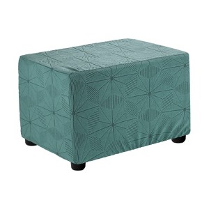 Unique Bargains Living Room Knitted Jacquard Stretch Rectangle Silpcover - 1 of 4