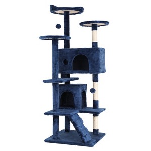 BestMassage Cat Tree 54/62/70/81 Inch Cat Tower with Sisal Scratching Post - 1 of 4