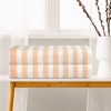 Unique Bargains Cotton Stripe Print Lightweight Highly Absorbent Bath Towel for Gym SPA Yoga 2 Packs - 3 of 4