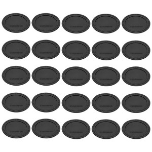 Unique Bargains Rubber Silicone Black Coasters - 1 of 4