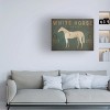 Trademark Fine Art -Ryan Fowler 'White Horse No Kentucky' Canvas Art - 2 of 4
