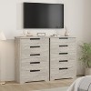 Acekool Modern 5-Drawer Dresser in Gray - Recessed Handles, Spacious Storage for Bedroom Nursery Entryway - 3 of 4