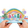 Paper Love 3D Happy Birthday Rainbow Pop Up Card, For Adults or Kids - 5" x 7" Cover - Includes Envelope and Note Tag - 4 of 4