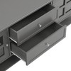 GlasFlength TV Stands and Consoles, Stylish Entertainment Center for Living Rooms, Modern Designs for Classic Interiors, Gray,59.1”*15.7”*21.7" - 3 of 4