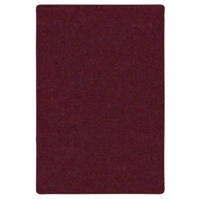 Carpets for Kids Mt St Helens Solids Collection Classroom Rug, Cranberry Red, 7' 6" x 12' Rectangle