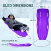 Slippery Racer Downhill Xtreme Adults and Kids Toboggan Snow Sled. - 4 of 4
