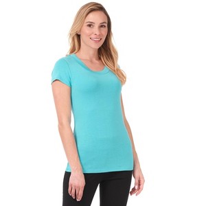 Rekucci Short Sleeve Scoop Neck Stretch T-Shirt for Women - 1 of 3