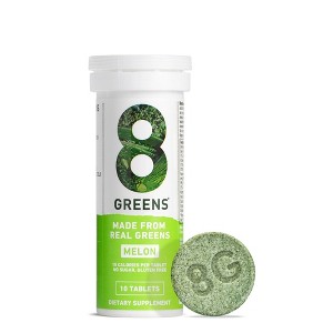 8Greens Single Tube Effervescent - Melon - 10ct - 1 of 4