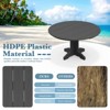 HYLEORY Outdoor Round Coffee Table, 36" Adirondack Coffee Table for Patio, Garden, Backyard - 4 of 4