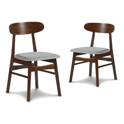 New Classic Furniture, Furniture Morocco Dining Chair with Cushion- Set of 2- Gray