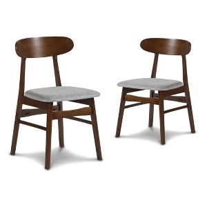 New Classic Furniture, Furniture Morocco Dining Chair with Cushion- Set of 2- Gray - 1 of 1