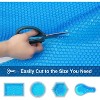 Solar Pool Cover, 12Mil Heavy-Duty Rectangle Solar Blanket for Inground & Above-Ground Pools, Blue - 4 of 4
