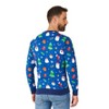 OppoSuits Men's Christmas Sweater - Festivity Blue - image 2 of 4