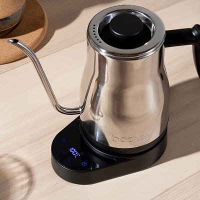 Bodum 34oz Electric Bistro Gooseneck Water Kettle With Temperature Control Stainless Steel_4