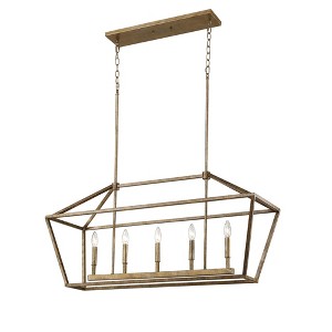 Millennium Lighting 5 - Light Pendant in  Vintage Gold - 1 of 2