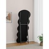 Okak 63in Flannel Wave Shape Full Length Mirror, Full Body Mirror, Floor Mirror for Living Room, Dressing room - 2 of 4