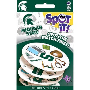 MasterPieces Officially Licensed NCAA Michigan State Spartans Spot It Game for Kids and Adults - 1 of 3