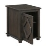 18" Traditional Rustic Chairside Table with Adjustable Storage Shelf, Durable Accent Piece for Living Room or Bedroom - 4 of 4