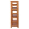 Winsome 42" Studio Bookshelf 3 Tier Honey Brown: Wood Composite, Metal Hardware, Fixed Shelves - 3 of 4