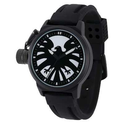 Men's Marvel Captain America Crown Protector Watch - Black