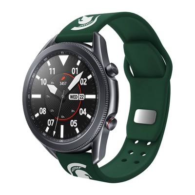 NCAA Michigan State Spartans Samsung Watch Compatible Silicone Band - 22mm