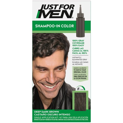 Just for men shampoo in deals color