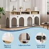 Garvee Double Dog Crate Furniture 71 in Dog Kennel Furniture for 2 Medium Dogs, Heavy Duty Dogs Cage XL  with 3 Storage Shelves and 8 Adjustable Feet - 3 of 4